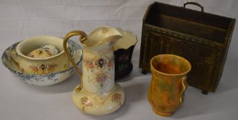 Various part toilet sets including Crown Devon,