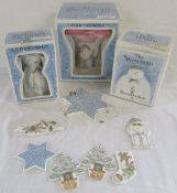 3 pieces of Royal Doulton 'The Snowman'