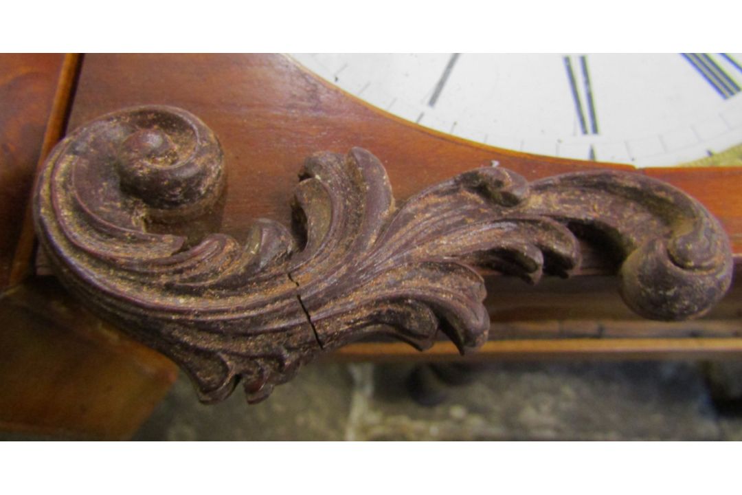 Vienna regulator wall clock maker Johann Kralik in Wien with 3 weights in a cherry wood case with - Image 6 of 12