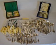 Large quantity of silver plated cutlery,