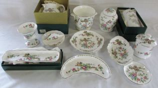 Selection of Crown Staffordshire 'Pagoda' pattern ceramics (some boxed)