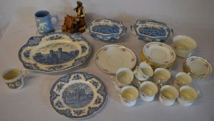 Various ceramics including blue & white tureens etc