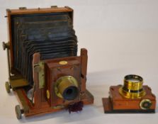 Thornton Pickard Snap Shot shutter in a Thornton Pickard Tribune body together with another