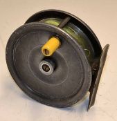 Wm Robertson Glasgow Struan Patent and 35/8 inches alloy fly reel with ivorine handle, constant