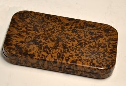 Hardy Neroda Fly Case: mottled brown chenille lined fly case containing a large quantity of small
