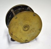 Reel: Rare and early C Farlow, Maker 221 Strand, Nr Temple Bar brass multiplying 3.75
