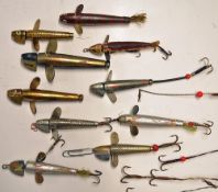 Lures (10): 8x Hardy Bros 'Keel Head' Devons plus 2x other Hardy Devons all loose varying sizes