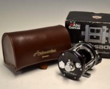 Abu Ambassadeur 6000C Anniversary Model (1921-1991) level wind multiplier-black end plates, unused