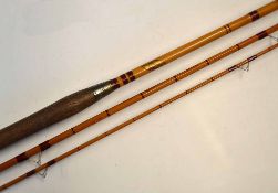 Allcocks Wizard Rod: fine and early Allcocks Wizard 11ft 3pc whole cane butt with split cane mid and