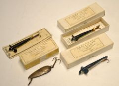 Collection of Farlow's boxed lures (3): 3 inch Phantom on card; 3.5