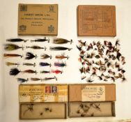 Hardy Boxes, Flies and Spinners: collection of 21x various halcyon style spinners, 80 x various