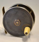Hardy Brass and Ebonite Reel: Fine Hardy 3.5