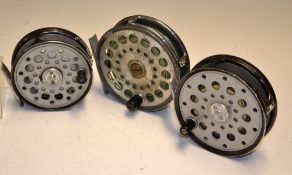 Collection of various C Farlow & Co Ltd London fly reels (3) to incl The Ambassador 4