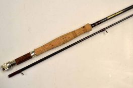 Berkley Fly Rod: Fine Berkley Bionix 9ft 6in 2pc carbon fly rod,#7-9, gilt anodised reel fittings,