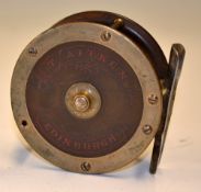 Rare T Aitken Edinburgh Reel: Unusual ebonite and brass 3.25