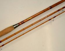 Allcocks Wizard Rod: fine and early Allcocks Wizard 11ft 3pc whole cane butt with split cane mid and