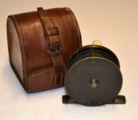 Reel & Case: C. Farlow & Co Makers 191 The Strand, London c. 1890 bronzed gunmetal 2.5