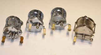 American Multiplying Reels (4): Pflueger Skilkast no.1953 level wind; Bronson Fleetwing no. 2475