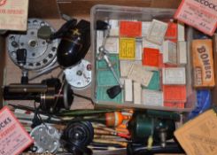 Good collection of reels, floats and hooks: Mitchell 300A fixed spool reel, Shakespeare USA Spin-