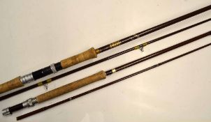 Fibalite Rods (2): Hardy Bros The Jet 8ft 6in 2pc Fibalite spinning rod 7/8 lb in mob and another