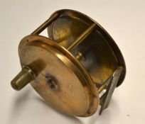 Army & Navy large brass sea reel: good A&N.C.S.L 5