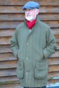 Farlows Pall Mall Tweed shooting coat: made by Chrysalis country Clothes (England) - Aqua Perm,