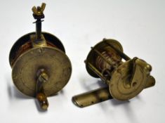 Reels: 2x interesting Vic brass reels c.1890 to incl a 2.25