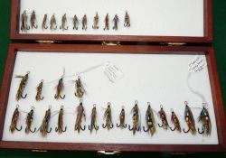 Gut eyed and other flies: Good collection of traditional trout/salmon flies incl. 29 gut eyed double