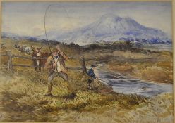 Fishing water colour - titled 