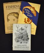 3x Scottish vintage fishing tackle/gun catalogues to incl P.D Malloch Perth c.1921 in the original