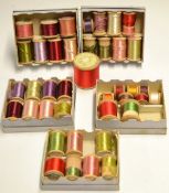 Collection Pearsalls Silk Bobbins circa early 20thc: large selection of 39x mostly Stout Silk
