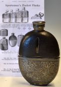 Hardy Bros Style Hip Flask: scarce Hardy Bros style 