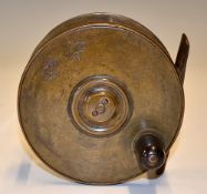 Hardy Brass Salmon Reel: Scarce Hardy's Gun Metal 4.25