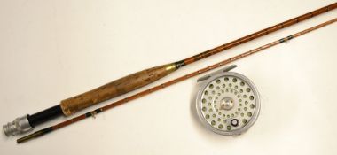 Hardy Rod and Reel: comprising Hardy Marquis #7 alloy trout fly reel c/w DT-7-F line (G) and