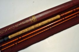 Bruce & Walker Salmon Rod: Hexagraph H/D Walker 15ft 3pc fly rod in natural cane colour, , #11,