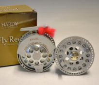 Hardy High Tec Reel: The Angel 6/7 alloy fly reel with spare spool and line, wide drum c/w line,