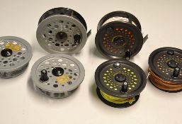 Good selection of Salmon Fly Reels and Spare Spools (6): to incl Leeda Magnum 200D 4