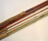 3x Fly Rods: to incl Edgar Sealey 