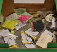 Trout Flies - large selection of trout flies in approx. 40 pkts to Yellow Cat Whisker, Puppy Dogs,