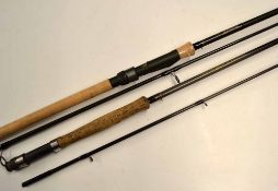 Carbon rods (2): Fine Fox Predator XS 9ft 2pc Spinning rod, 20-50gms, Fox adjustable reel seat,