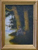 Fishing Oil Painting: Moroney, Ken (b.1949), R.A - 