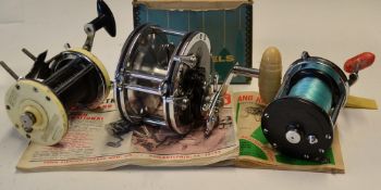 Pebign Master Mariner No.349 Deep Sea Fishing Reel - one piece cast spool, brake lining drag,