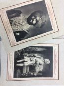 India - Maharajah prints in folio - A ribbon-tied portfolio of portrait photographs reproduced