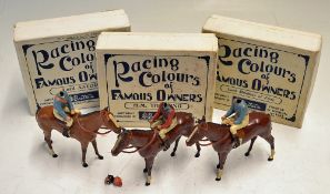 C.1940s Britains Lead Racing Colours of Famous Owners H.M. The King, No237, purple, scarlet and gold