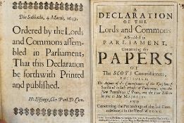 Scots Commissioners 1647 - A Declaration of the Lords and Commons Assembled in Parliament,