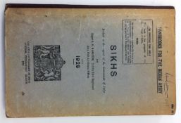 India - Sikh army handbook - Handbooks for the Indian Army - SIKHS. Revised at the Request of the