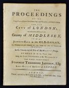 Highway Robbery; Bailey Proceedings. 18th Century Crime In London. 1755 - A 20 page Weekly