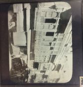 India & Punjab - Amritsar Glass Negative - glass slide negative of a building in an Amritsar Bazaar,