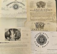 1825 and 1845 Phoenix Fire Office Proposal Broadsides - both with vignettes to top centre, also