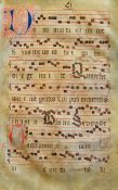 An Original Illuminated Medieval Large Leaf Liturgical On Vellum Of The 1440 c. - Large impressive